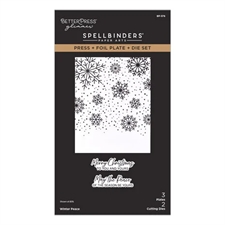 Spellbinders BetterPress Plate & Die - Winter Peace 